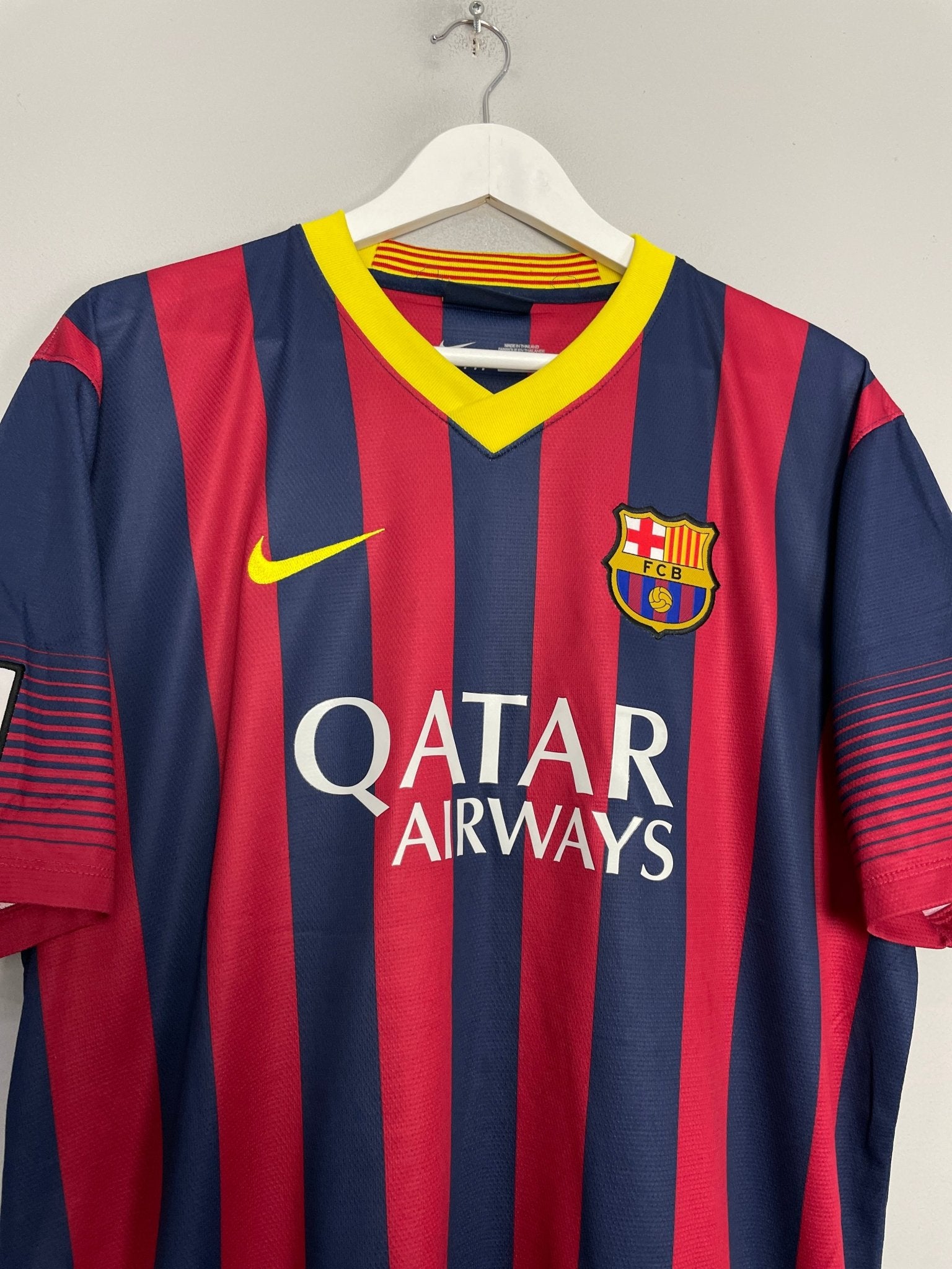 Shop 2013/14 BARCELONA MESSI #10 HOME SHIRT (XL) NIKE, classic football shirts, vintage football shirts & retro soccer jerseys at Cult Kits