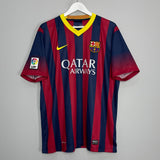 Shop 2013/14 BARCELONA MESSI #10 HOME SHIRT (XL) NIKE, classic football shirts, vintage football shirts & retro soccer jerseys at Cult Kits