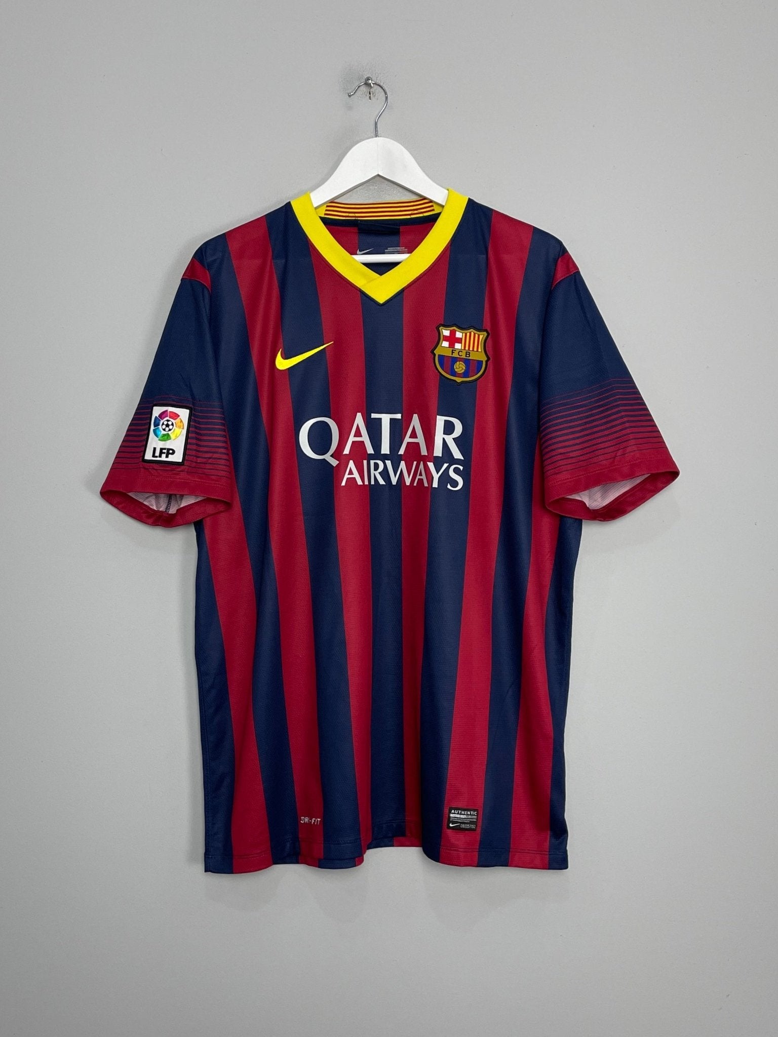 Shop 2013/14 BARCELONA MESSI #10 HOME SHIRT (XL) NIKE, classic football shirts, vintage football shirts & retro soccer jerseys at Cult Kits