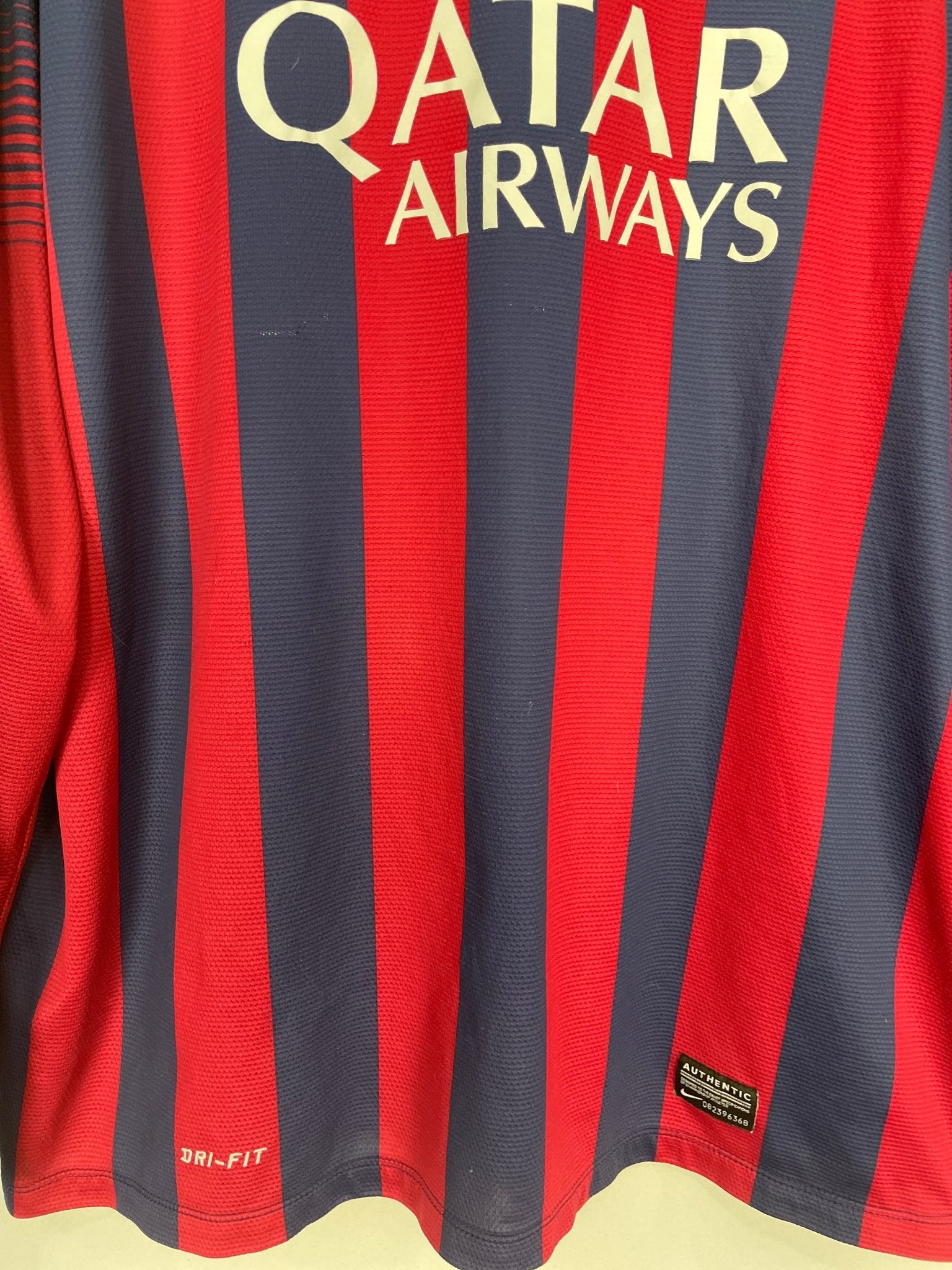 Shop 2013/14 BARCELONA MESSI #10 L/S HOME SHIRT (XL) NIKE, classic football shirts, vintage football shirts & retro soccer jerseys at Cult Kits