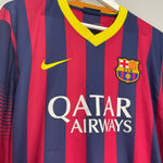 Shop 2013/14 BARCELONA MESSI #10 L/S HOME SHIRT (XL) NIKE, classic football shirts, vintage football shirts & retro soccer jerseys at Cult Kits