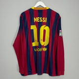 Shop 2013/14 BARCELONA MESSI #10 L/S HOME SHIRT (XL) NIKE, classic football shirts, vintage football shirts & retro soccer jerseys at Cult Kits