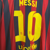 Shop 2013/14 BARCELONA MESSI #10 L/S HOME SHIRT (XL) NIKE, classic football shirts, vintage football shirts & retro soccer jerseys at Cult Kits