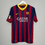 Shop 2013/14 BARCELONA NEYMAR #11 HOME SHIRT (M) NIKE, classic football shirts, vintage football shirts & retro soccer jerseys at Cult Kits