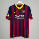Shop 2013/14 BARCELONA NEYMAR #11 HOME SHIRT (M) NIKE, classic football shirts, vintage football shirts & retro soccer jerseys at Cult Kits
