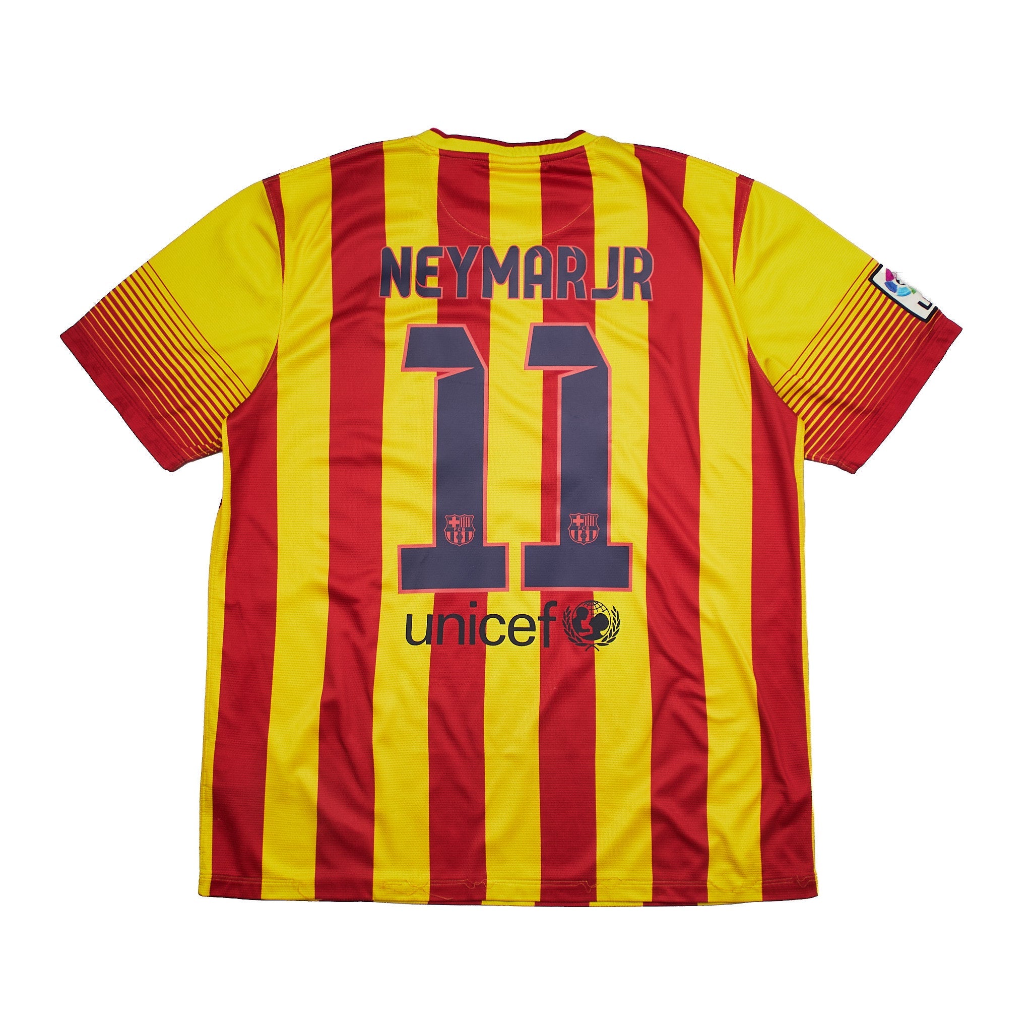 Buy 2013/14 Barcelona Neymar Jr 11 Away Shirt (L) Nike ~ Free worldwide shipping ~ Authentic Vintage Football Shirts from Cult Kits