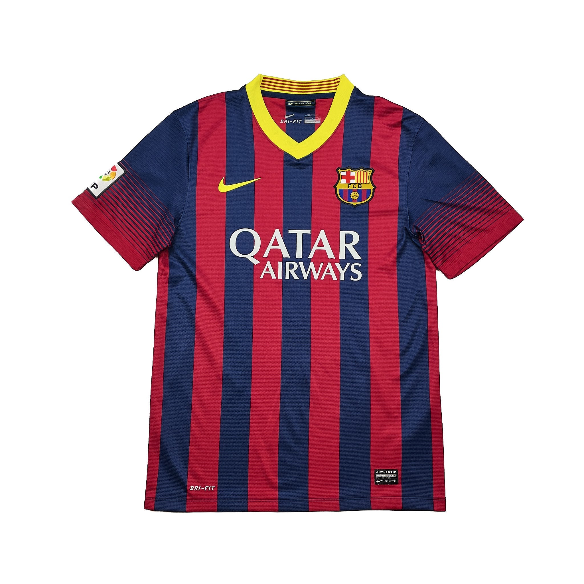 Buy 2013/14 Barcelona Neymar JR 11 Home Shirt (S) Nike ~ Free worldwide shipping available ~ Authentic Vintage Football Shirts from Cult Kits
