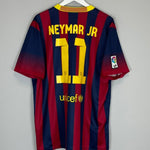 2013/14 BARCELONA NEYMAR JR 11 HOME SHIRT (XL) NIKE - Cult Kits - XL - Buy Vintage Football Shirts, Authentic Retro Football Shirts For Sale, Classic Football Shirts & Soccer Jersey