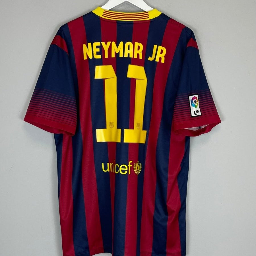 2013/14 BARCELONA NEYMAR JR 11 HOME SHIRT (XL) NIKE - Cult Kits - XL - Buy Vintage Football Shirts, Authentic Retro Football Shirts For Sale, Classic Football Shirts & Soccer Jersey