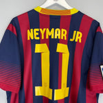 2013/14 BARCELONA NEYMAR JR 11 HOME SHIRT (XL) NIKE - Cult Kits - XL - Buy Vintage Football Shirts, Authentic Retro Football Shirts For Sale, Classic Football Shirts & Soccer Jersey