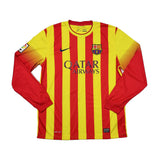 Buy 2013/14 BARCELONA NEYMAR JR 11 L/S AWAY SHIRT (L) NIKE ~ Free worldwide shipping available ~ Authentic Vintage Football Shirts from Cult Kits