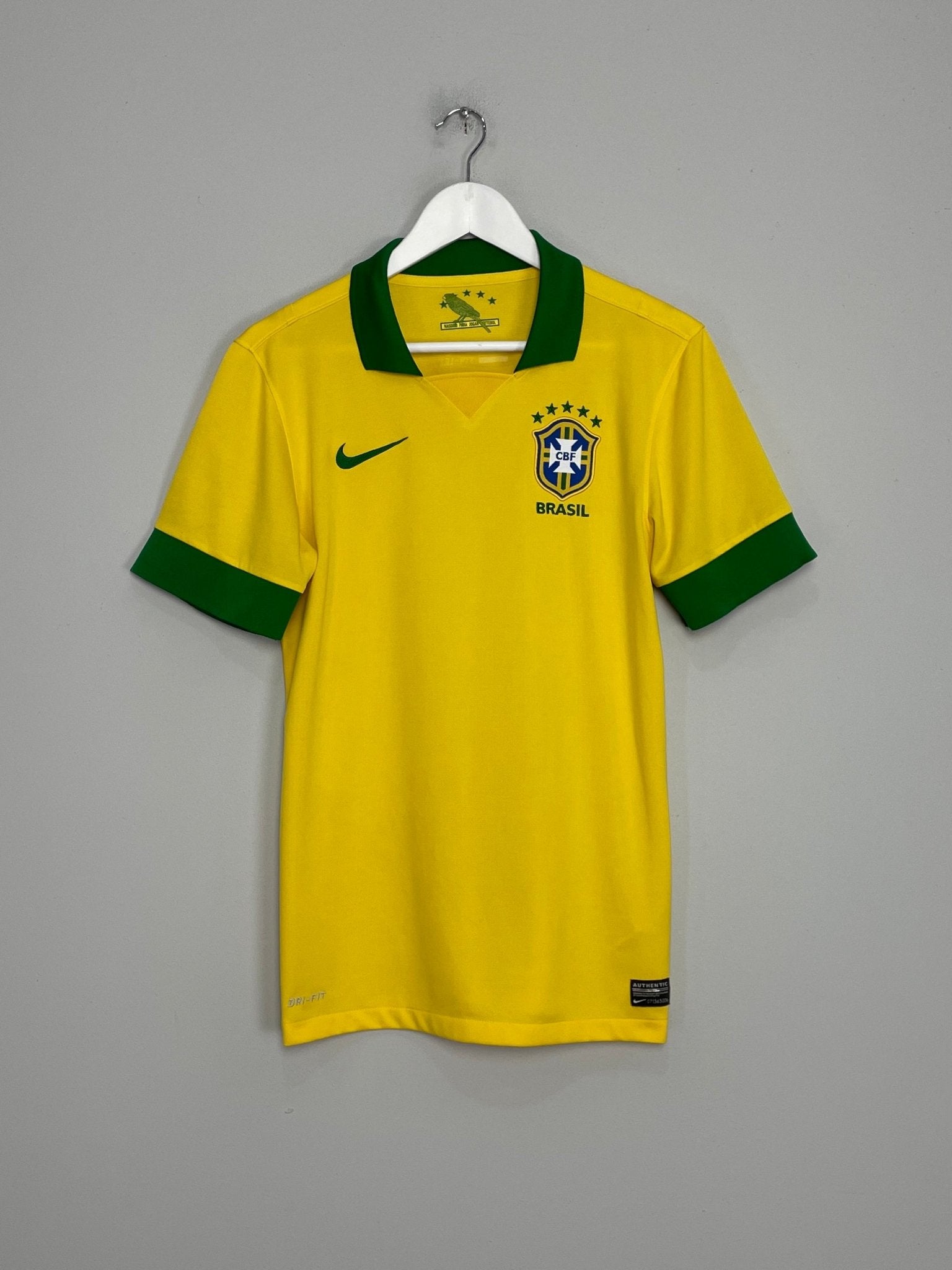 Shop 2013/14 BRAZIL HOME SHIRT (S) NIKE, classic football shirts, vintage football shirts & retro soccer jerseys at Cult Kits