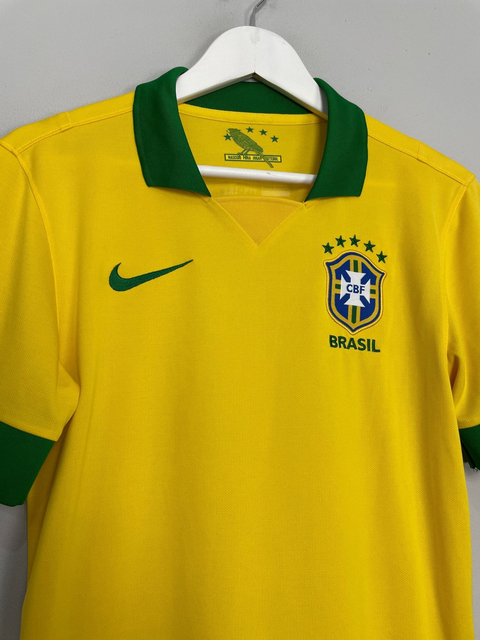 Shop 2013/14 BRAZIL HOME SHIRT (S) NIKE, classic football shirts, vintage football shirts & retro soccer jerseys at Cult Kits