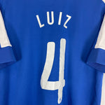 Shop 2013/14 BRAZIL LUIZ #4 AWAY SHIRT (M) NIKE, classic football shirts, vintage football shirts & retro soccer jerseys at Cult Kits
