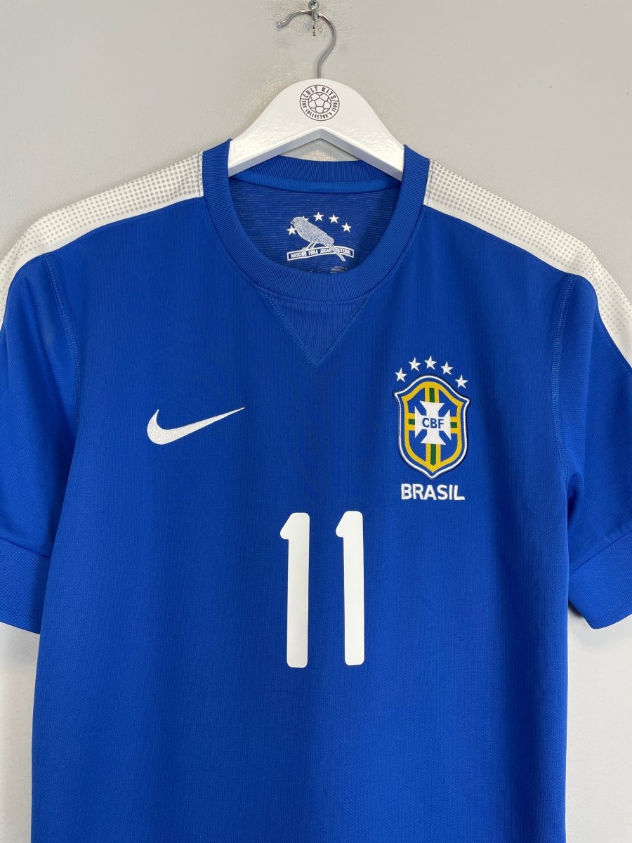 2013/14 BRAZIL NEYMAR JR 11 AWAY SHIRT (M) NIKE - Cult Kits - Medium - Buy Vintage Football Shirts, Authentic Retro Football Shirts For Sale, Classic Football Shirts & Soccer Jersey