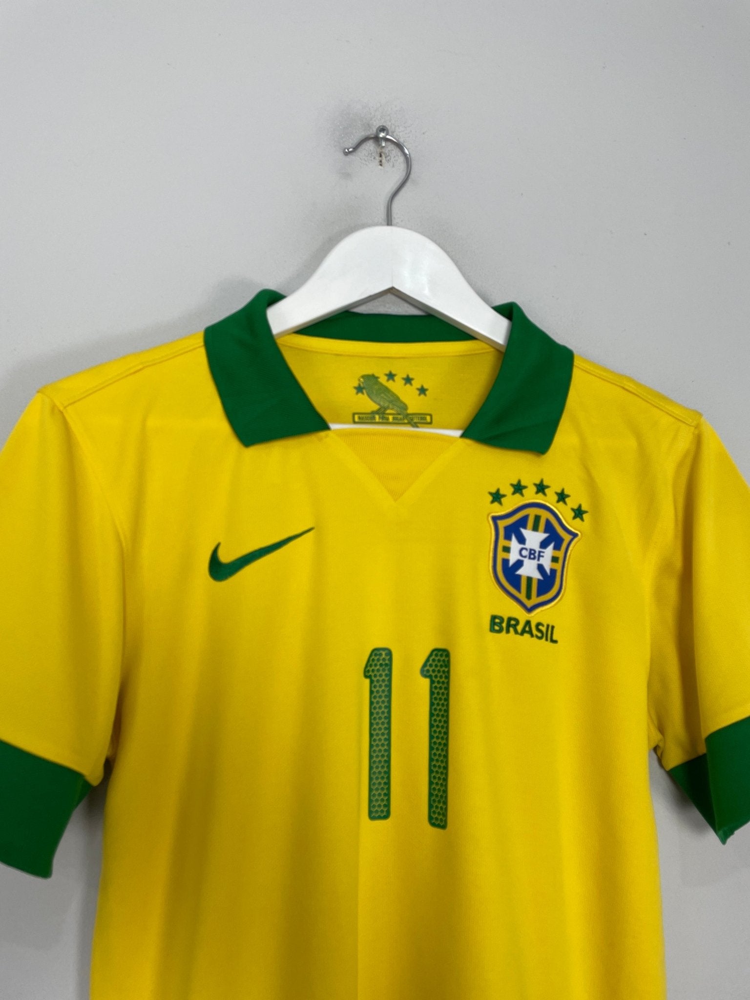 Shop 2013/14 BRAZIL NEYMAR JR #11 HOME SHIRT (S) NIKE, classic football shirts, vintage football shirts & retro soccer jerseys at Cult Kits