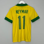 Shop 2013/14 BRAZIL NEYMAR JR #11 HOME SHIRT (S) NIKE, classic football shirts, vintage football shirts & retro soccer jerseys at Cult Kits
