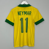 Shop 2013/14 BRAZIL NEYMAR JR #11 HOME SHIRT (S) NIKE, classic football shirts, vintage football shirts & retro soccer jerseys at Cult Kits