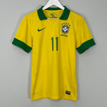 Shop 2013/14 BRAZIL NEYMAR JR #11 HOME SHIRT (S) NIKE, classic football shirts, vintage football shirts & retro soccer jerseys at Cult Kits