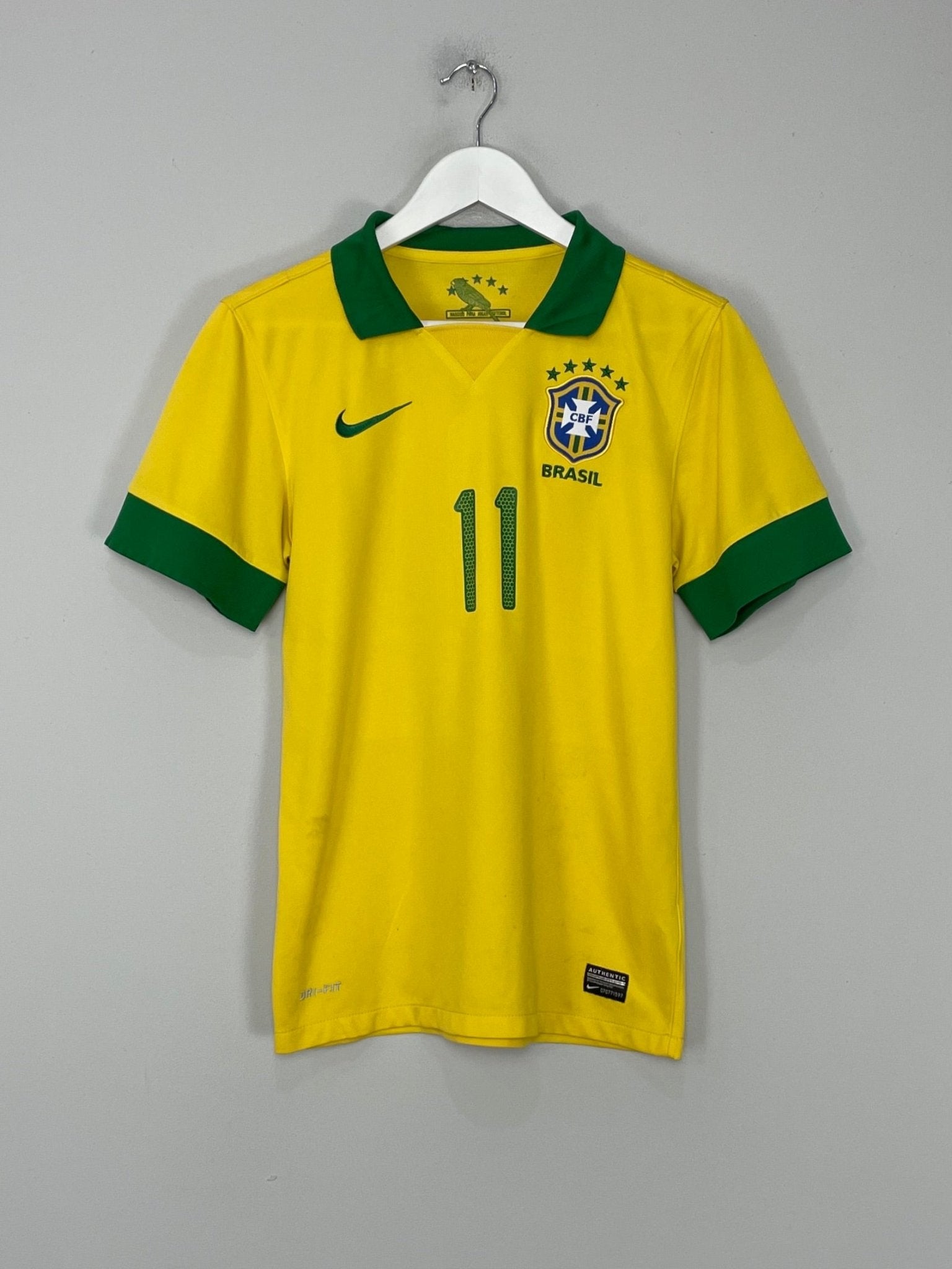 Shop 2013/14 BRAZIL NEYMAR JR #11 HOME SHIRT (S) NIKE, classic football shirts, vintage football shirts & retro soccer jerseys at Cult Kits