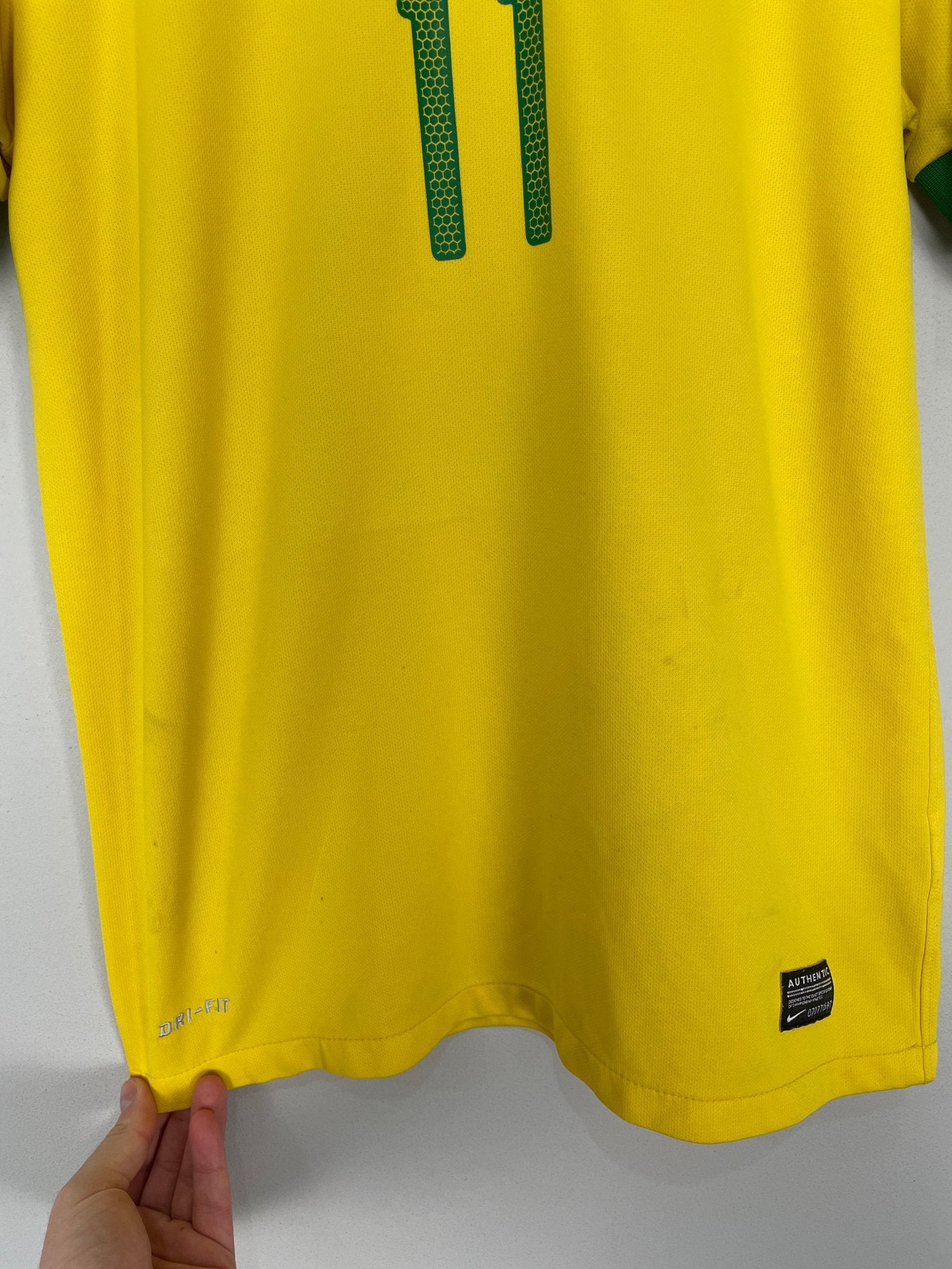 Shop 2013/14 BRAZIL NEYMAR JR #11 HOME SHIRT (S) NIKE, classic football shirts, vintage football shirts & retro soccer jerseys at Cult Kits