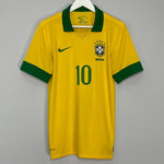 Shop 2013/14 BRAZIL RONALDINHO #10 HOME SHIRT (M) NIKE, classic football shirts, vintage football shirts & retro soccer jerseys at Cult Kits