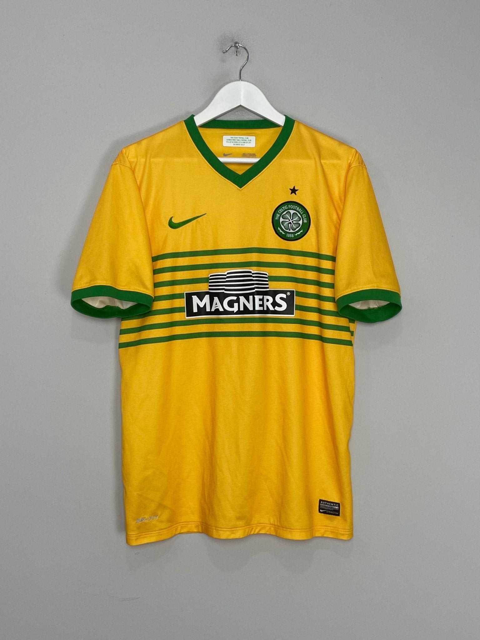 Shop 2013/14 CELTIC AWAY SHIRT (L) NIKE, classic football shirts, vintage football shirts & retro soccer jerseys at Cult Kits