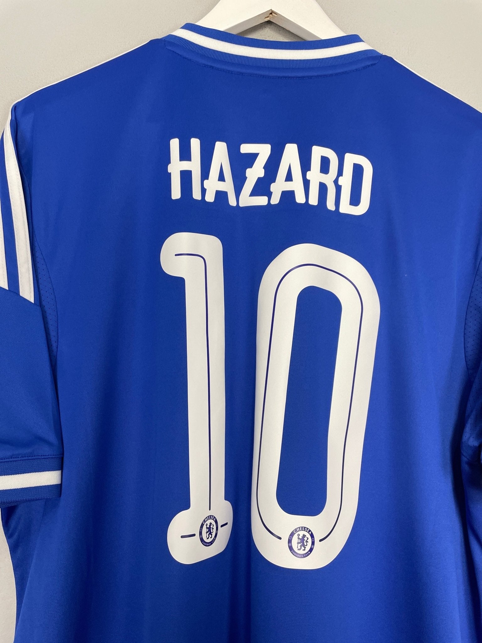 Shop 2013/14 CHELSEA HAZARD #10 HOME SHIRT (XL) ADIDAS, classic football shirts, vintage football shirts & retro soccer jerseys at Cult Kits