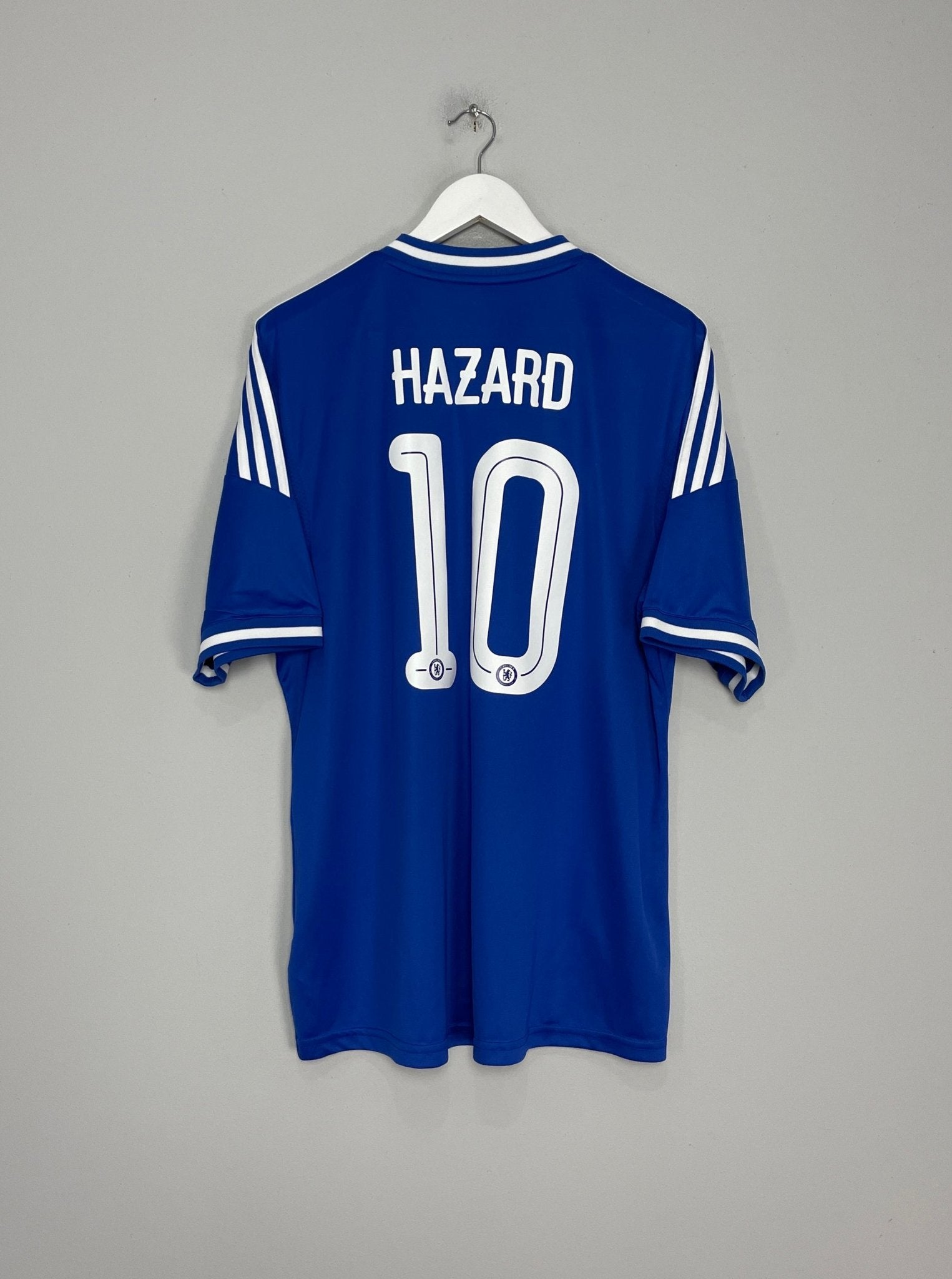 Shop 2013/14 CHELSEA HAZARD #10 HOME SHIRT (XL) ADIDAS, classic football shirts, vintage football shirts & retro soccer jerseys at Cult Kits