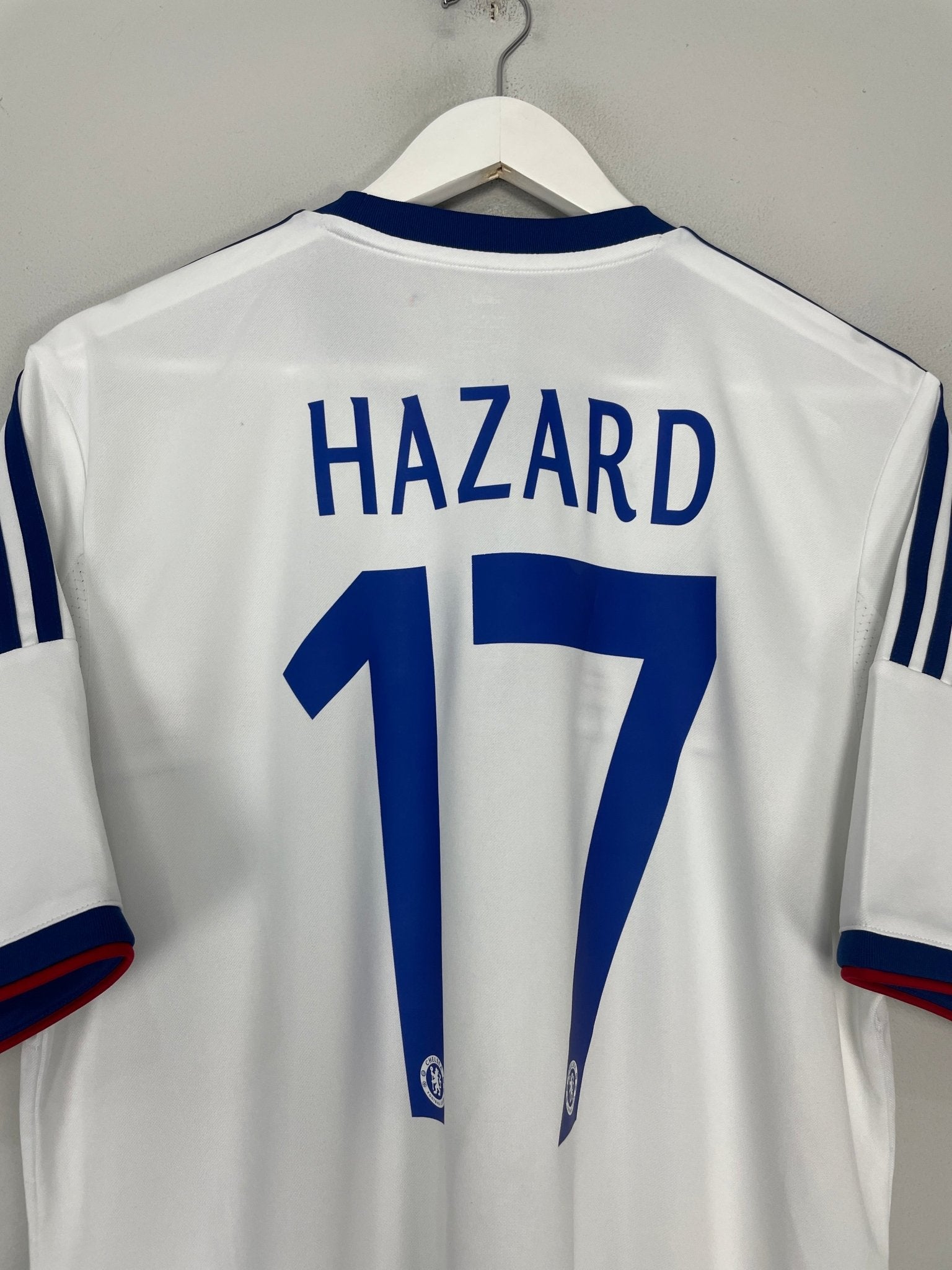 Shop 2013/14 CHELSEA HAZARD #17 AWAY SHIRT (L) ADIDAS, classic football shirts, vintage football shirts & retro soccer jerseys at Cult Kits