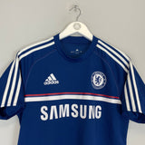 Shop 2013/14 CHELSEA TRAINING SHIRT (M) ADIDAS, classic football shirts, vintage football shirts & retro soccer jerseys at Cult Kits