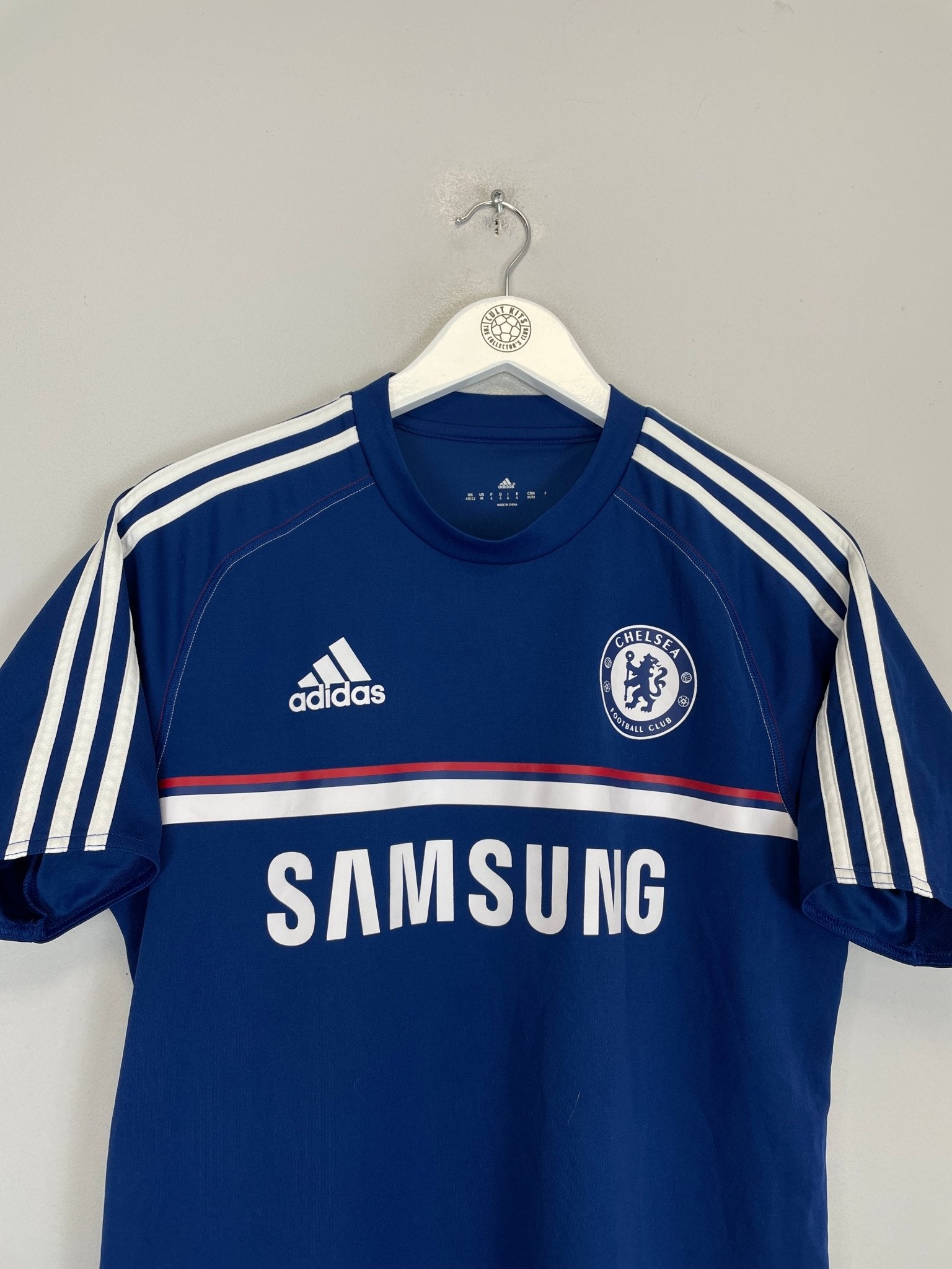 Shop 2013/14 CHELSEA TRAINING SHIRT (M) ADIDAS, classic football shirts, vintage football shirts & retro soccer jerseys at Cult Kits