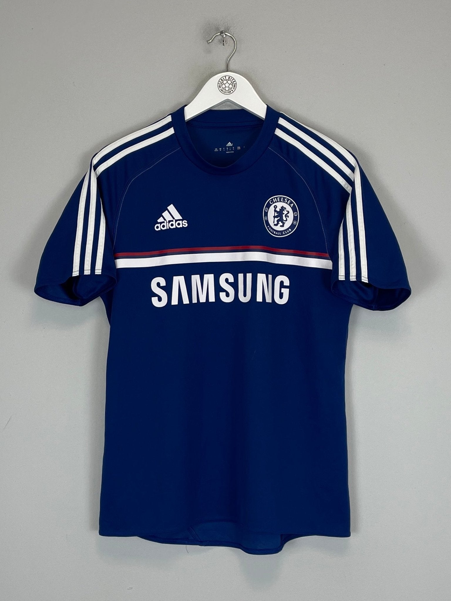Shop 2013/14 CHELSEA TRAINING SHIRT (M) ADIDAS, classic football shirts, vintage football shirts & retro soccer jerseys at Cult Kits