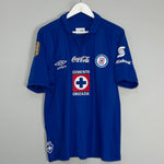 Shop 2013/14 CRUZ AZUL GIMENEZ #10 HOME SHIRT (L) UMBRO, classic football shirts, vintage football shirts & retro soccer jerseys at Cult Kits