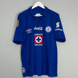 Shop 2013/14 CRUZ AZUL GIMENEZ #10 HOME SHIRT (L) UMBRO, classic football shirts, vintage football shirts & retro soccer jerseys at Cult Kits