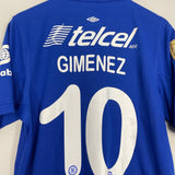 Shop 2013/14 CRUZ AZUL GIMENEZ #10 HOME SHIRT (L) UMBRO, classic football shirts, vintage football shirts & retro soccer jerseys at Cult Kits