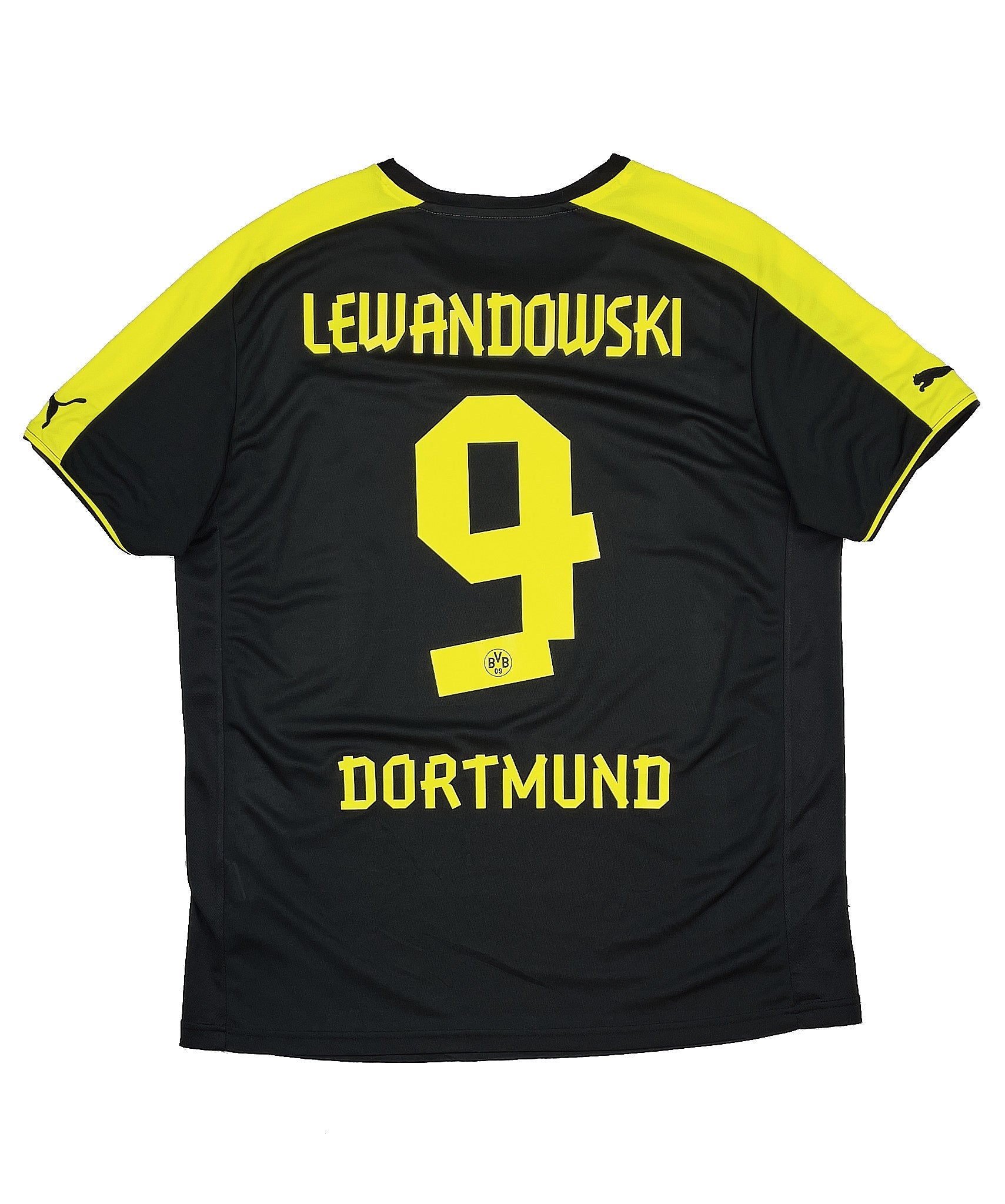 Buy 2013/14 DORTMUND LEWANDOWSKI 9 AWAY SHIRT (XL) PUMA ~ Free worldwide shipping available ~ Authentic Vintage Football Shirts from Cult Kits