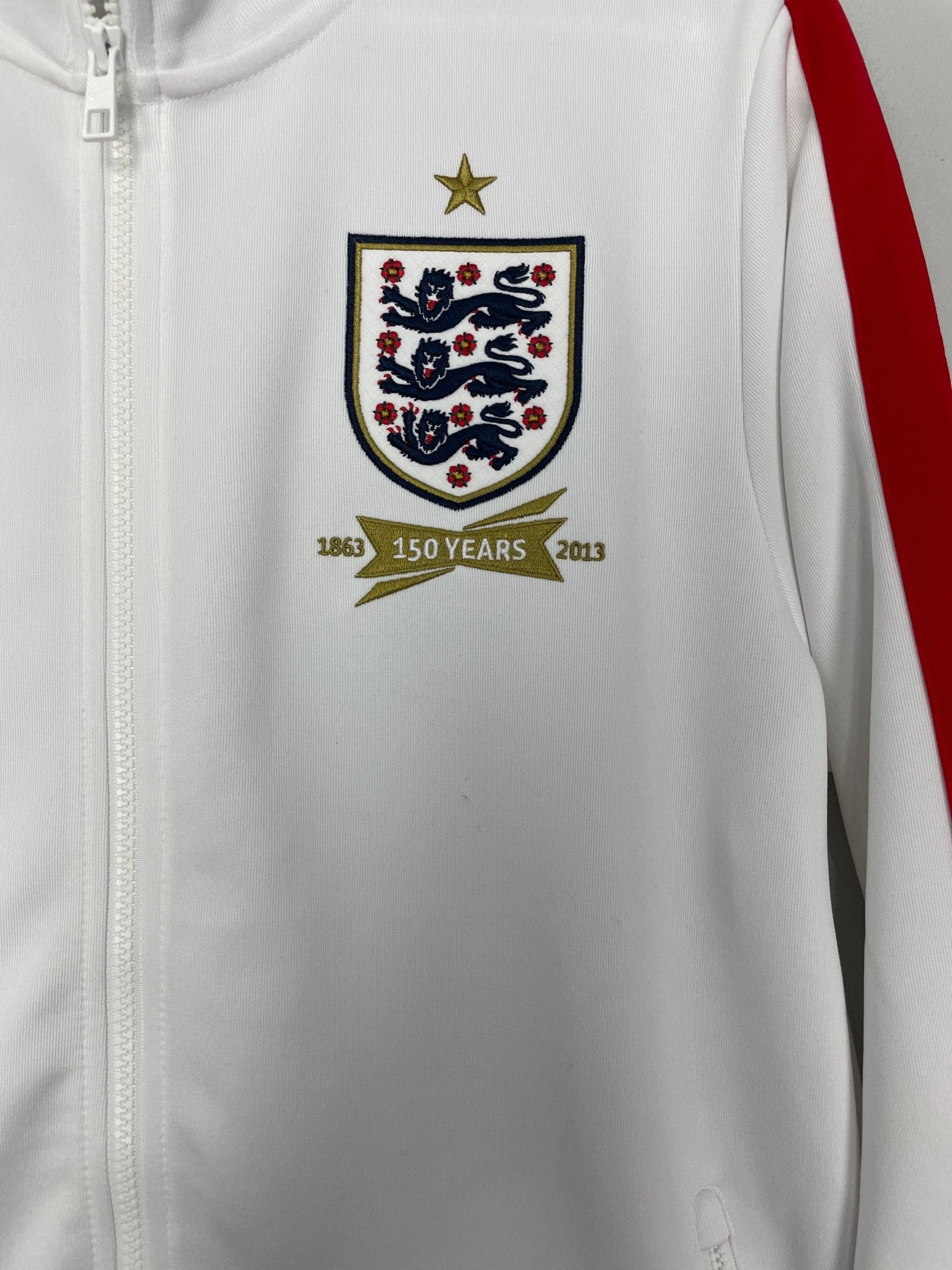 Shop 2013/14 ENGLAND *150 YEARS* TRACK JACKET (L) NIKE, classic football shirts, vintage football shirts & retro soccer jerseys at Cult Kits