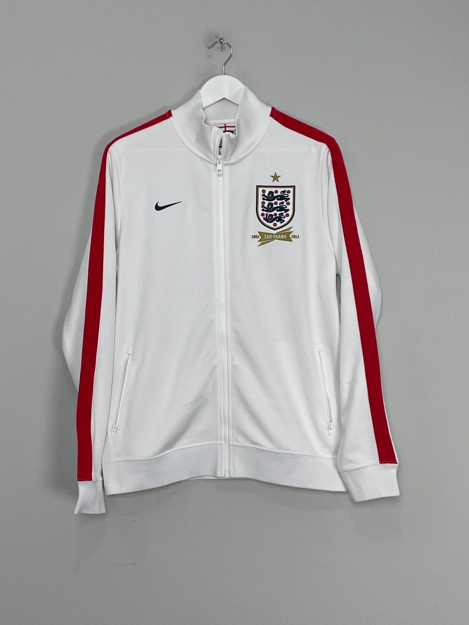 Shop 2013/14 ENGLAND *150 YEARS* TRACK JACKET (L) NIKE, classic football shirts, vintage football shirts & retro soccer jerseys at Cult Kits