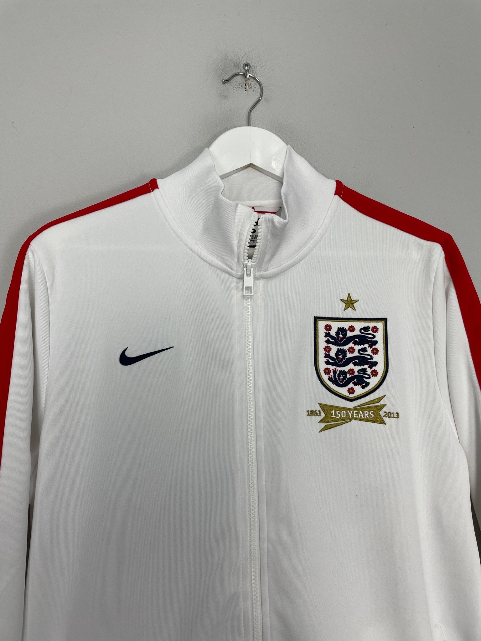 Shop 2013/14 ENGLAND *150 YEARS* TRACK JACKET (L) NIKE, classic football shirts, vintage football shirts & retro soccer jerseys at Cult Kits