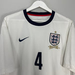 Shop 2013/14 ENGLAND GERRARD #4 *150 YEAR* HOME SHIRT (XL) NIKE, classic football shirts, vintage football shirts & retro soccer jerseys at Cult Kits