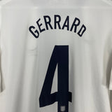 Shop 2013/14 ENGLAND GERRARD #4 *150 YEAR* HOME SHIRT (XL) NIKE, classic football shirts, vintage football shirts & retro soccer jerseys at Cult Kits