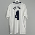 Shop 2013/14 ENGLAND GERRARD #4 *150 YEAR* HOME SHIRT (XL) NIKE, classic football shirts, vintage football shirts & retro soccer jerseys at Cult Kits