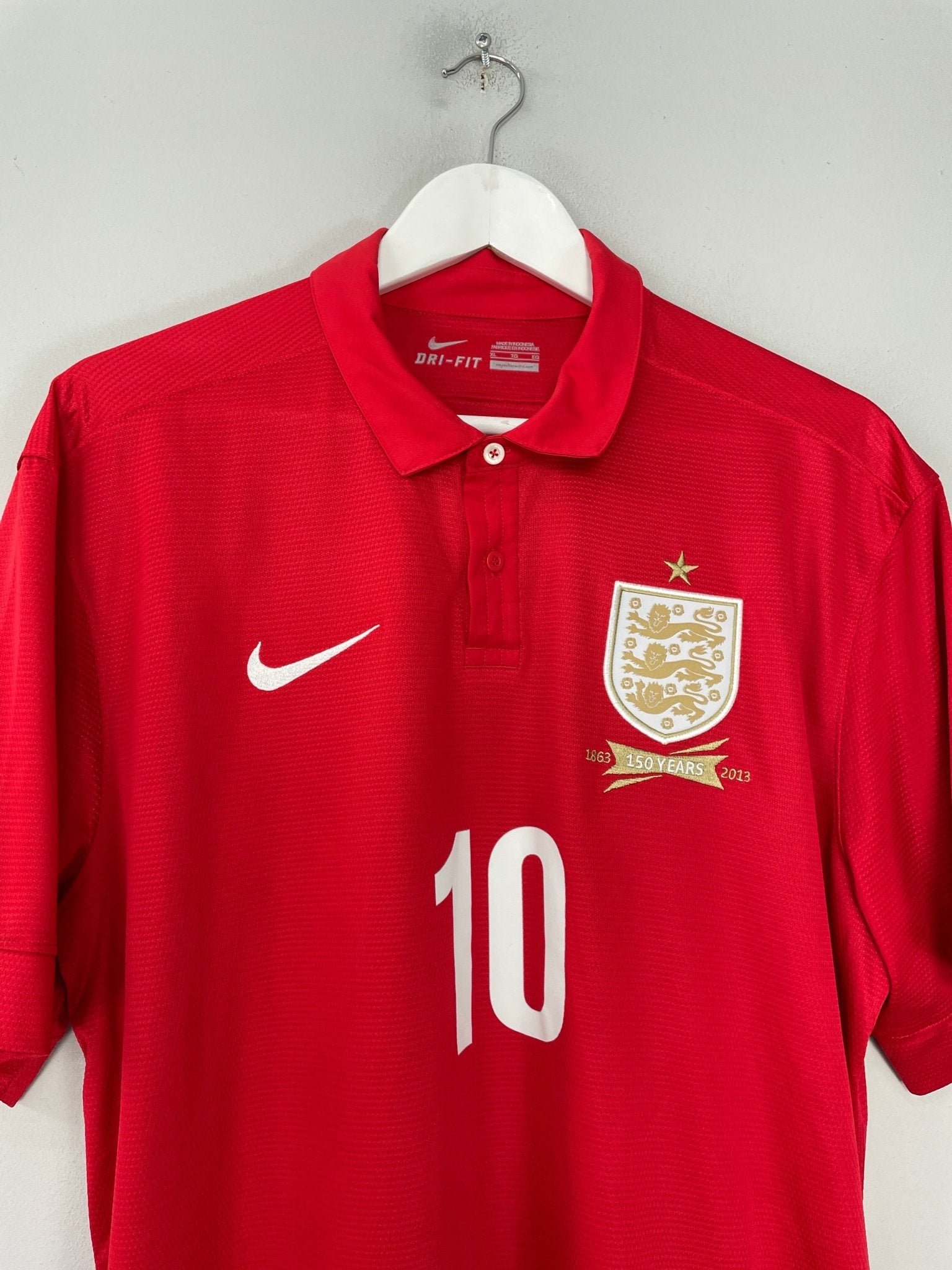 Shop 2013/14 ENGLAND ROONEY #10 *150 YEAR* AWAY SHIRT (XL) NIKE, classic football shirts, vintage football shirts & retro soccer jerseys at Cult Kits