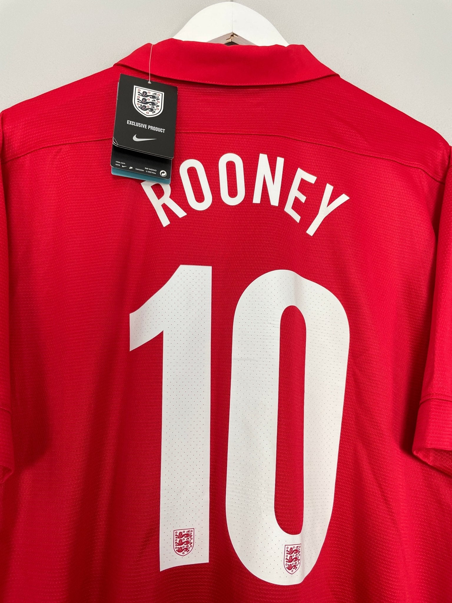 Shop 2013/14 ENGLAND ROONEY #10 *150 YEARS* BNWT HOME SHIRT (XL) NIKE, classic football shirts, vintage football shirts & retro soccer jerseys at Cult Kits