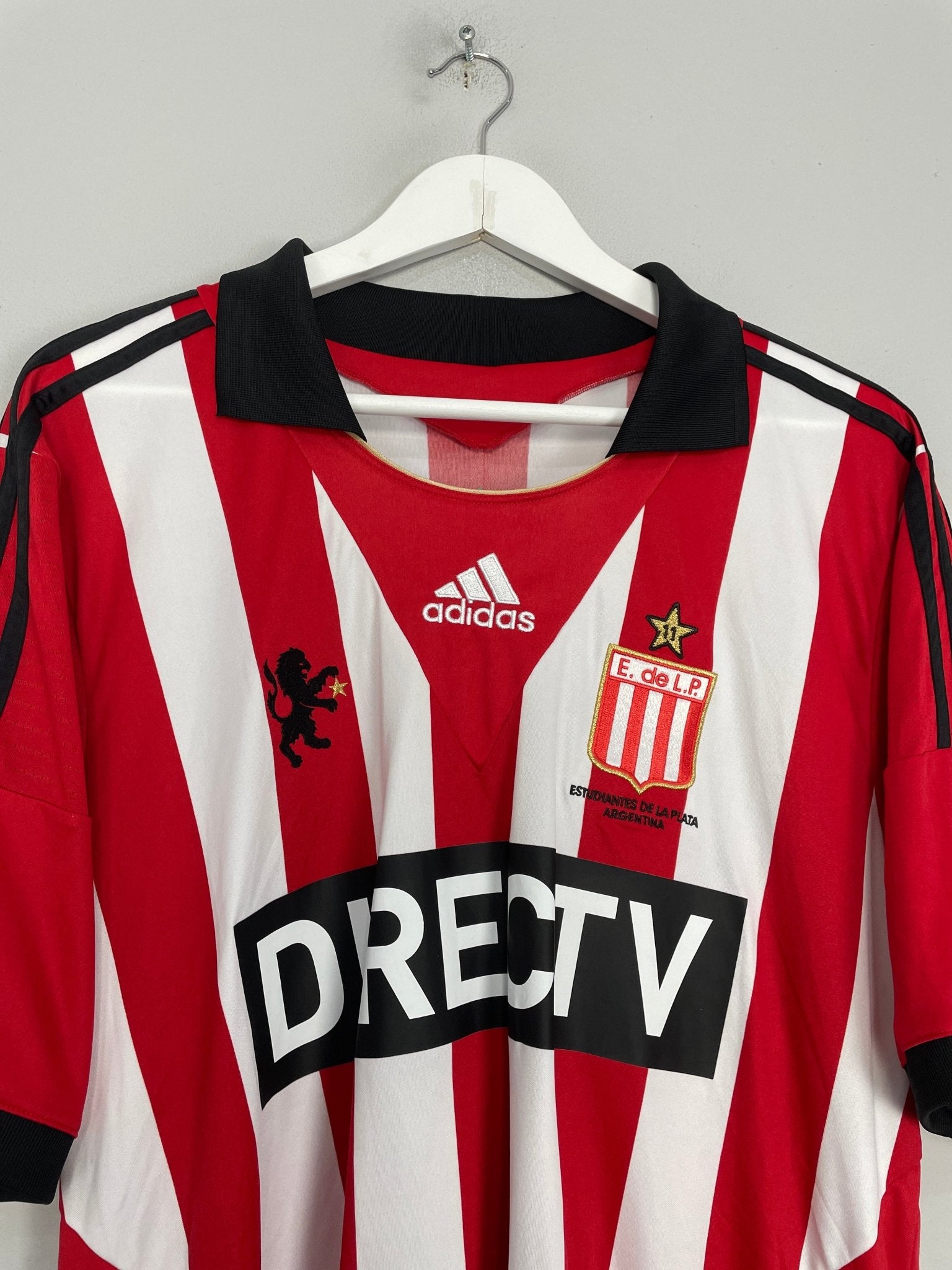 Shop 2013/14 ESTUDIANTES VERON #11 HOME SHIRT (XL) ADIDAS, classic football shirts, vintage football shirts & retro soccer jerseys at Cult Kits