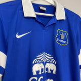 Shop 2013/14 EVERTON JELAVIC #7 HOME SHIRT (M) NIKE, classic football shirts, vintage football shirts & retro soccer jerseys at Cult Kits
