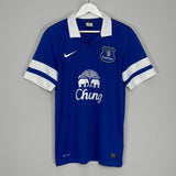 Shop 2013/14 EVERTON JELAVIC #7 HOME SHIRT (M) NIKE, classic football shirts, vintage football shirts & retro soccer jerseys at Cult Kits