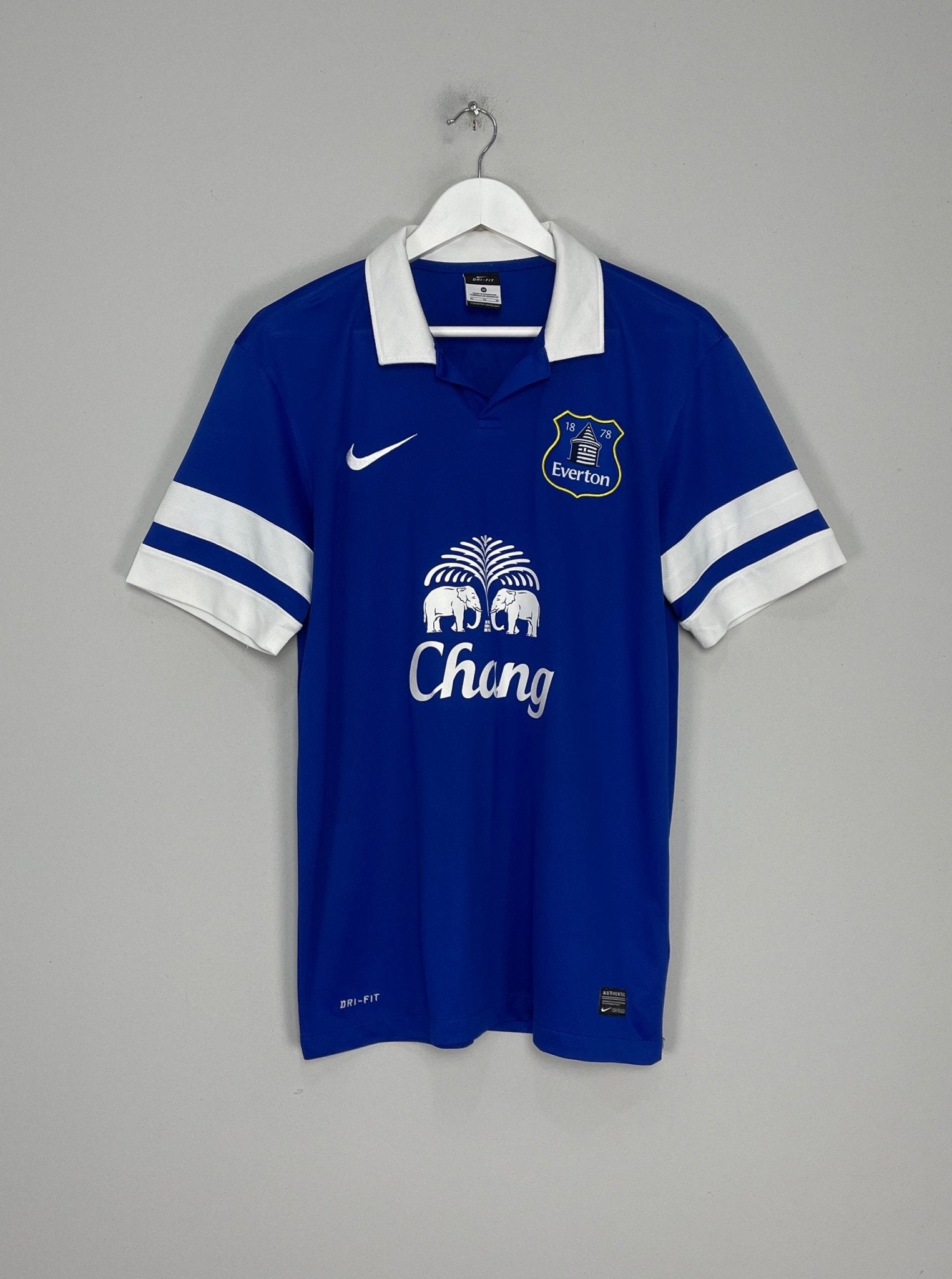 Shop 2013/14 EVERTON JELAVIC #7 HOME SHIRT (M) NIKE, classic football shirts, vintage football shirts & retro soccer jerseys at Cult Kits
