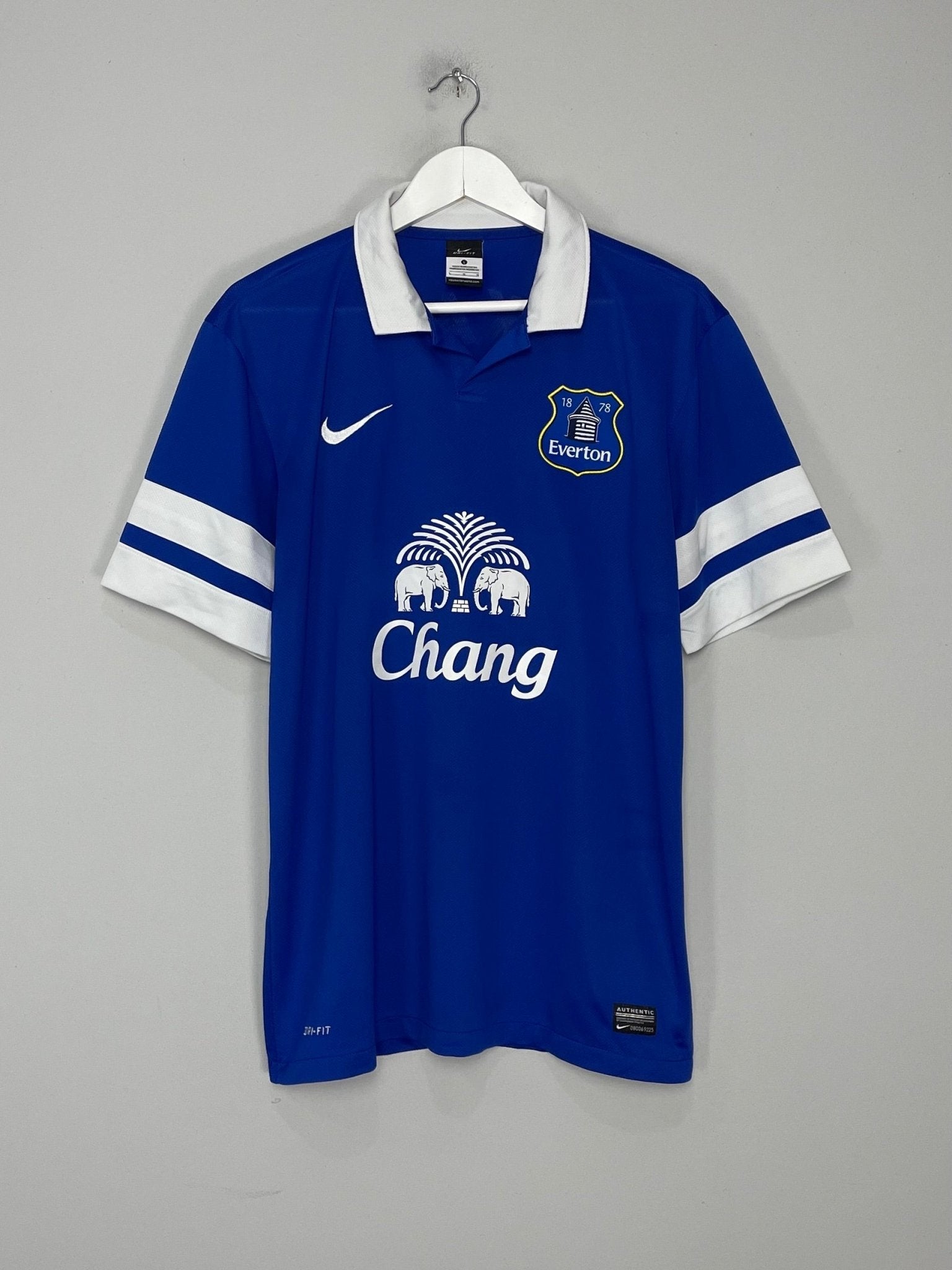 Shop 2013/14 EVERTON LUKAKU #17 HOME SHIRT (L) NIKE, classic football shirts, vintage football shirts & retro soccer jerseys at Cult Kits